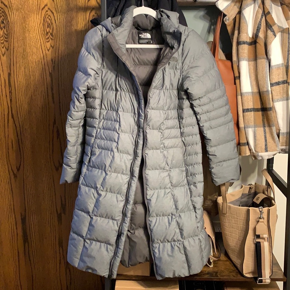 North Face hooded down parka